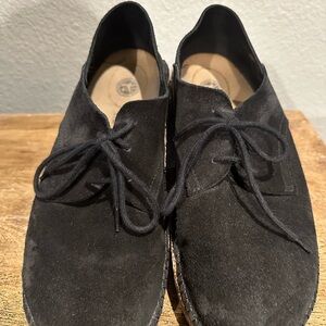 Birkenstock Dark Suede Lace-Up Derbys